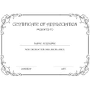 Certificate of Appreciation thumb